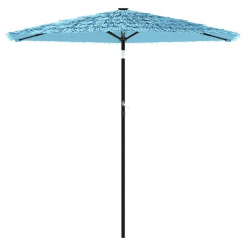 PARASOL OGRODOWY NA STALOWYM SŁUPKU NIEBIESKI 223X223X213CM