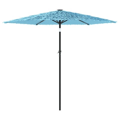 PARASOL OGRODOWY NA STALOWYM SŁUPKU NIEBIESKI 223X223X213CM