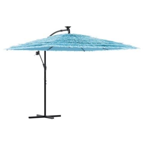 PARASOL OGRODOWY NA STALOWYM SŁUPKU NIEBIESKI 269X269X235CM