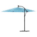 PARASOL OGRODOWY NA STALOWYM SŁUPKU NIEBIESKI 269X269X235CM