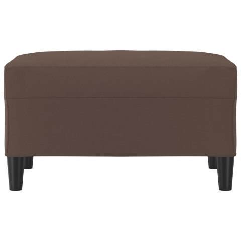 PODNÓŻEK BRĄZOWY 70X55X41CM SZTUCZNA SKÓRA