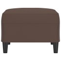 PODNÓŻEK BRĄZOWY 70X55X41CM SZTUCZNA SKÓRA