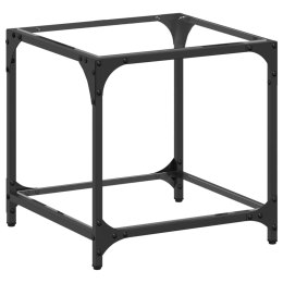 STOLIK KAWOWY ZE SZKLANYM BLATEM 40X40X40CM STAL