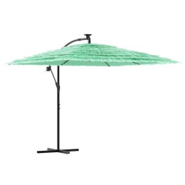 PARASOL OGRODOWY NA STALOWYM SŁUPKU ZIELONY 269X269X235CM