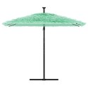 PARASOL OGRODOWY NA STALOWYM SŁUPKU ZIELONY 269X269X235CM