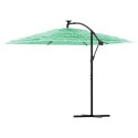PARASOL OGRODOWY NA STALOWYM SŁUPKU ZIELONY 269X269X235CM