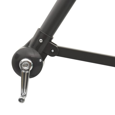 PARASOL OGRODOWY NA STALOWYM SŁUPKU ZIELONY 269X269X235CM