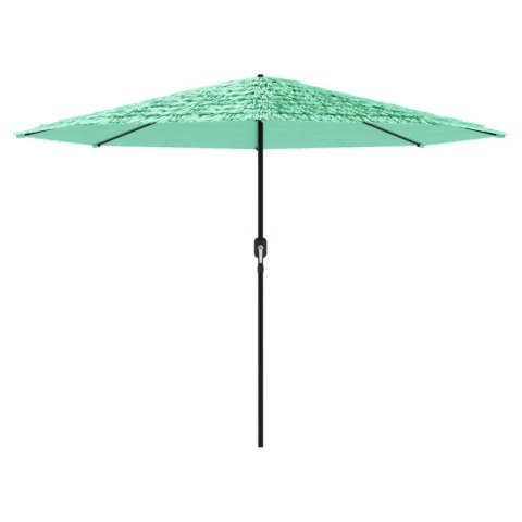 PARASOL OGRODOWY NA STALOWYM SŁUPKU ZIELONY 324X324X247CM