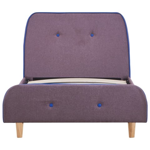 RAMA ŁÓŻKA KOLOR TAUPE TAPICEROWANA TKANINĄ 90X 200CM