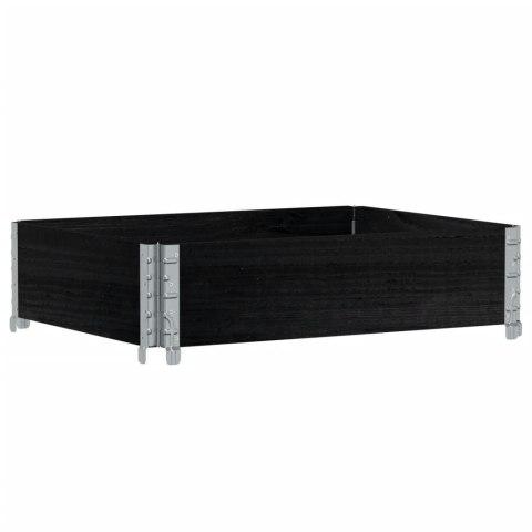 NADSTAWKA PALETOWA CZARNA 80X60CM LITE DREWNO SOSNOWE