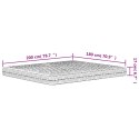 MATERAC PIANKOWY BIAŁY 180X200CM TWARDOŚĆ H2/H3
