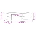 NADSTAWKI PALETOWE 2 SZT. 150X100CM DREWNO SOSNOWE