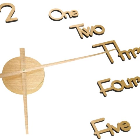 ZEGAR ŚCIENNY 3D NOWOCZESNY DESIGN ZŁOTY 100CM,XXL