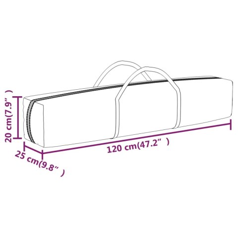 SKŁADANY NAMIOT IMPREZOWY CZERWONY 2X2M
