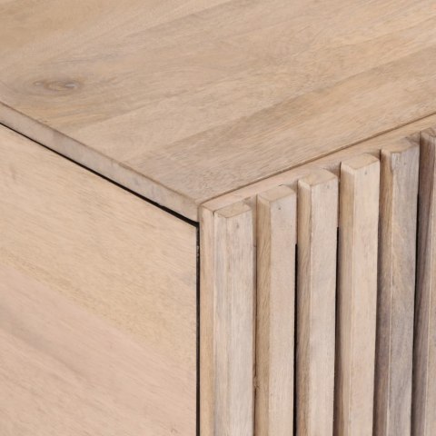 STOLIK KAWOWY BIAŁY 80X51X40CM LITE DREWNO MANGO