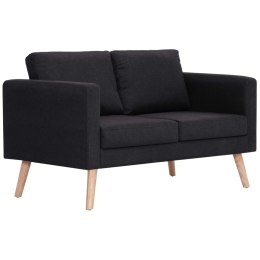 2-OSOBOWA SOFA TKANINA CZARNA