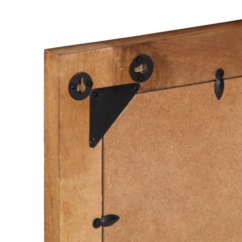 LUSTRO ŁAZIENKOWE 50X70X2,5CM LITE DREWNO MANGO I SZKŁO