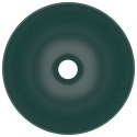 UMYWALKA ŁAZIENKOWA CERAMICZNA CIEMNOZIELONA OKRĄGŁA