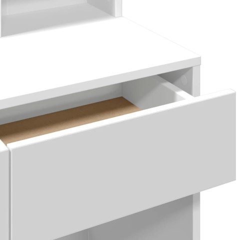 TOALETKA Z LUSTREM BIAŁA 80X41X144,5CM