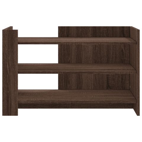 STOLIK KAWOWY BRĄZOWY DĄB 80X50X50CM