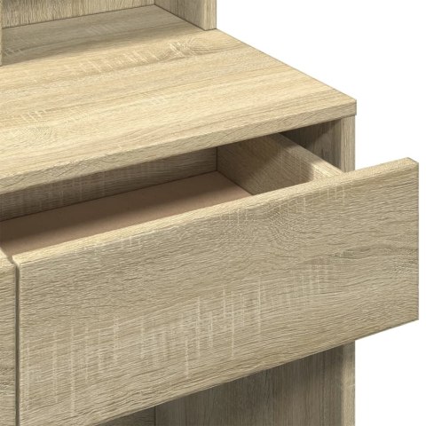 TOALETKA Z LUSTREM DĄB SONOMA 80X41X144,5CM