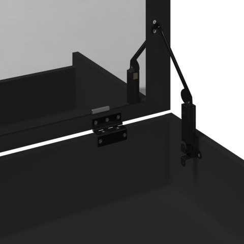 TOALETKA ZE STOŁKIEM CZARNA 60X40X113,5CM