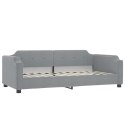 SOFA ROZSUWANA JASNOSZARA 90X200CM TKANINA