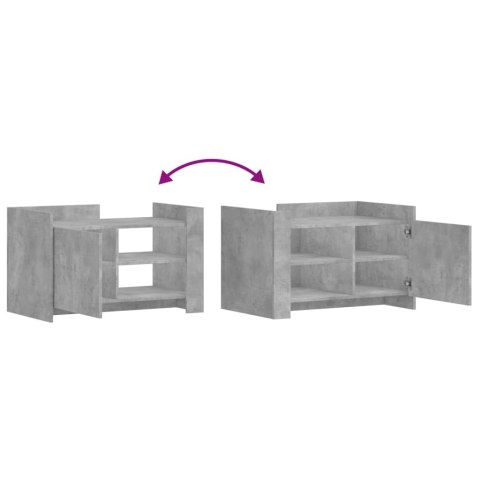 STOLIK KAWOWY SZAROŚĆ BETONU 80X50X50CM