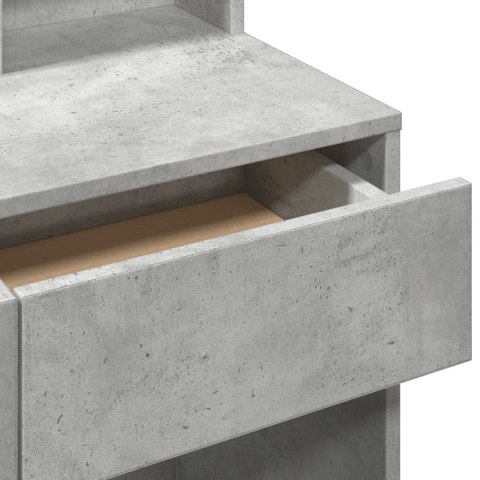 TOALETKA Z LUSTREM SZAROŚĆ BETONU 80X41X144,5CM