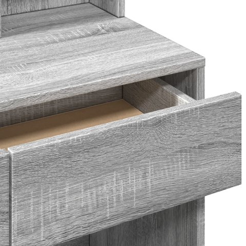 TOALETKA Z LUSTREM SZARY DĄB SONOMA 80X41X144,5CM