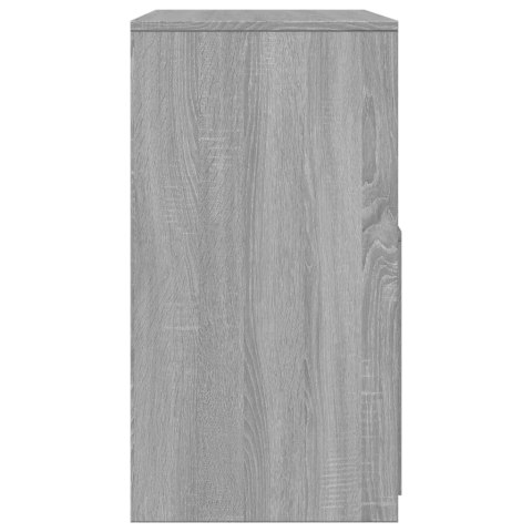 TOALETKA ZE STOŁKIEM SZARY DĄB SONOMA 60X40X113,5CM