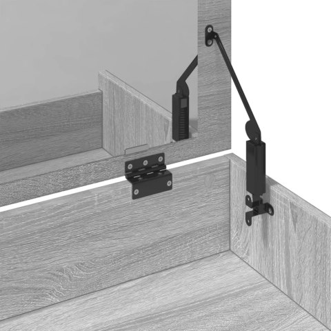 TOALETKA ZE STOŁKIEM SZARY DĄB SONOMA 60X40X113,5CM