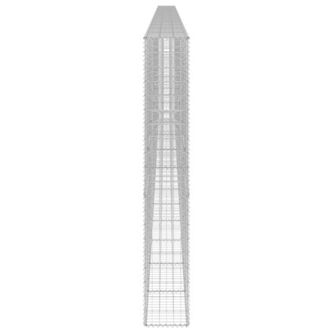 MUREK GABIONOWY Z POKRYWAMI GALWANIZOWANA STAL 900X30X200CM