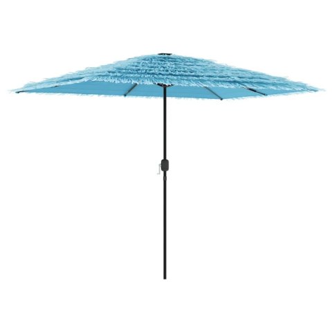 PARASOL OGRODOWY NA STALOWYM SŁUPKU NIEBIESKI 300X200X250CM