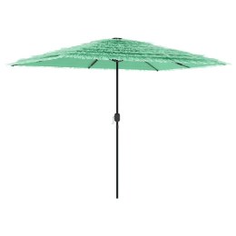 PARASOL OGRODOWY NA STALOWYM SŁUPKU ZIELONY 300X200X250CM