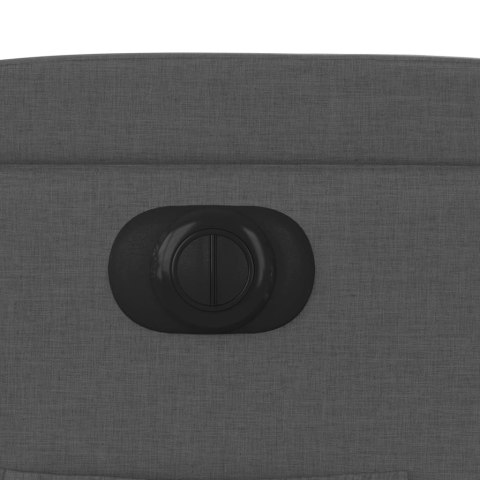 PODNOSZONY FOTEL MASUJĄCY ELEKTRYCZNY ROZKŁADANY CIEMNOSZARY