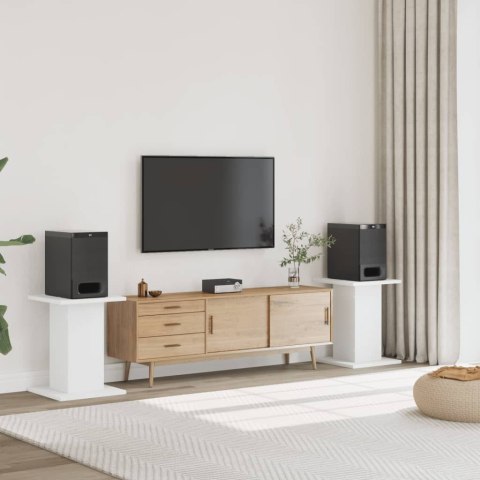 PODSTAWKI POD GŁOŚNIKI 2 SZT. BIAŁE 30X30X60CM