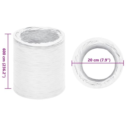 PRZEWÓD WENTYLACYJNY PVC 6M Ø20CM