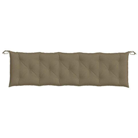 PODUSZKA NA ŁAWKĘ OGRODOWĄ MELANŻ TAUPE 180X50X7CM
