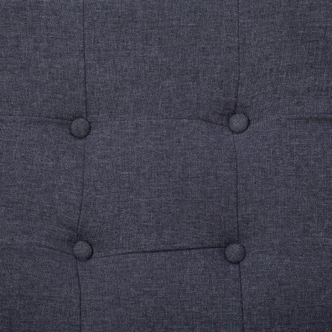 2-OSOBOWA SOFA Z PODŁOKIETNIKAMI CIEMNOSZARA STAL I TKANINA