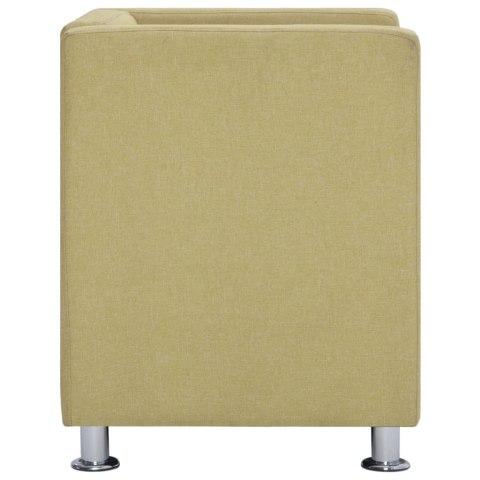 FOTEL KUBIK ZIELONY TKANINA