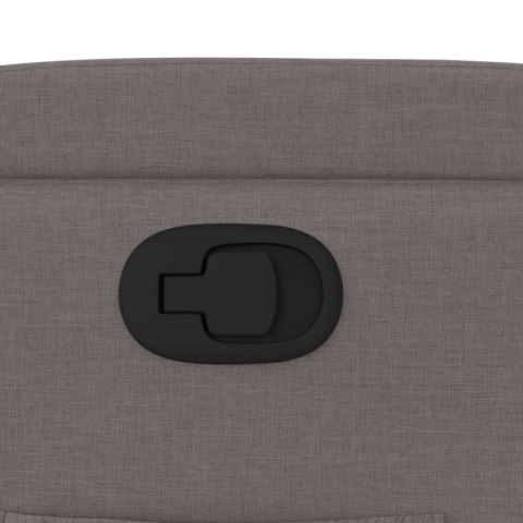 FOTEL ROZKŁADANY KOLOR TAUPE OBITY TKANINĄ