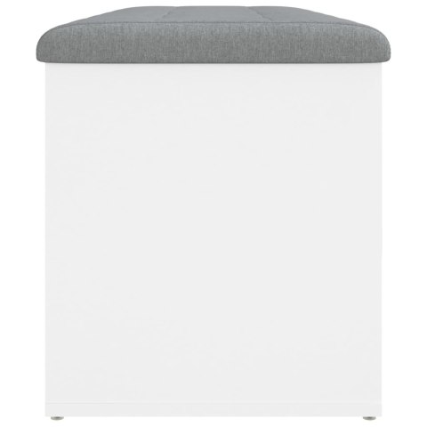 ŁAWKA ZE SCHOWKIEM BIAŁA 102X42X45CM