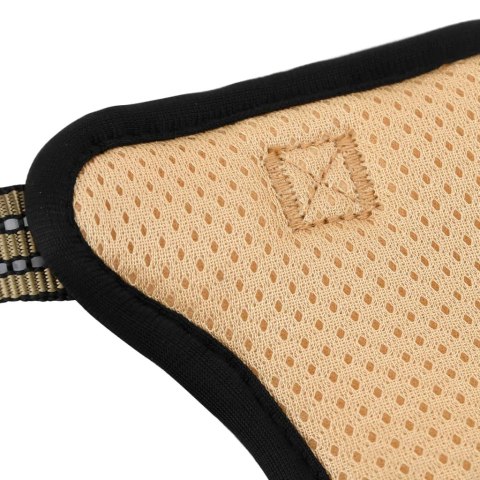 SZELKI DLA PSA Z ODBLASKOWYMI PASKAMI REGULOWANE BRĄZOWE,XL