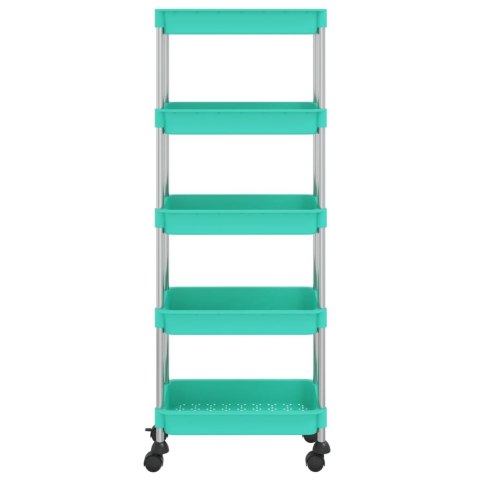 5-POZIOMOWY WÓZEK KUCHENNY TURKUS 42X29X128CM ŻELAZO I ABS