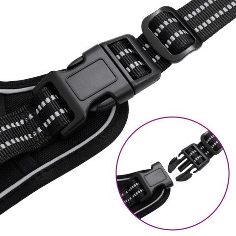 SZELKI DLA PSA REGULOWANE CZARNE M