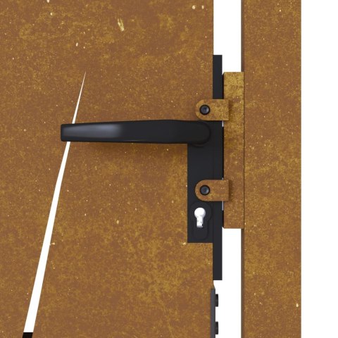 FURTKA OGRODOWA 105X130CM STAL KORTENOWSKA MOTYW TRAWY