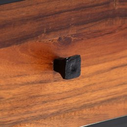 SZAFKA POD TV 120X30X40CM DREWNO ODZYSKANE I STAL