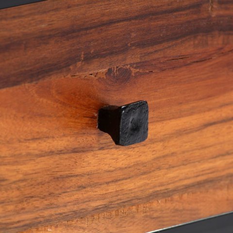 SZAFKA POD TV 120X30X40CM DREWNO ODZYSKANE I STAL