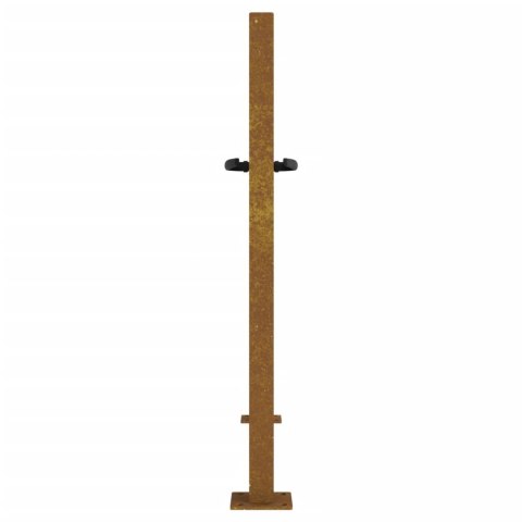 FURTKA OGRODOWA 105X105CM STAL KORTENOWSKA MOTYW PROSTOKĄTY